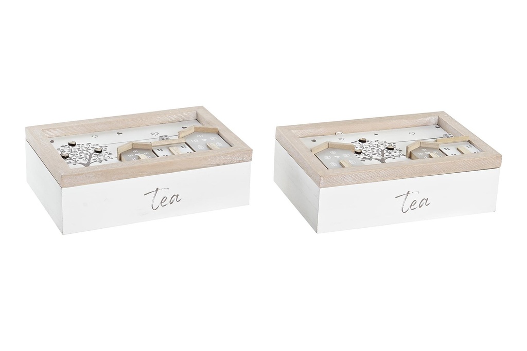 CAJA INFUSIONES MDF 24X16X7,5 2 SURTIDOS