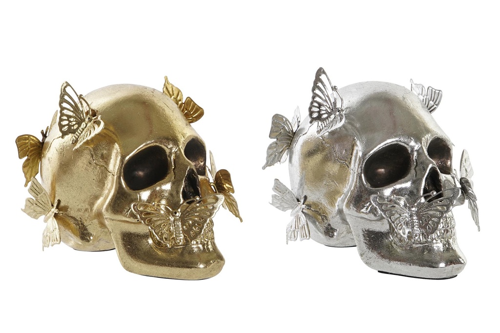 FIGURA RESINA 16,5X10,5X11,5 CALAVERA 2