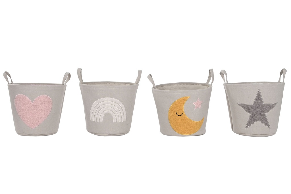 CESTA POL.36X36X40 4 SURTIDOS