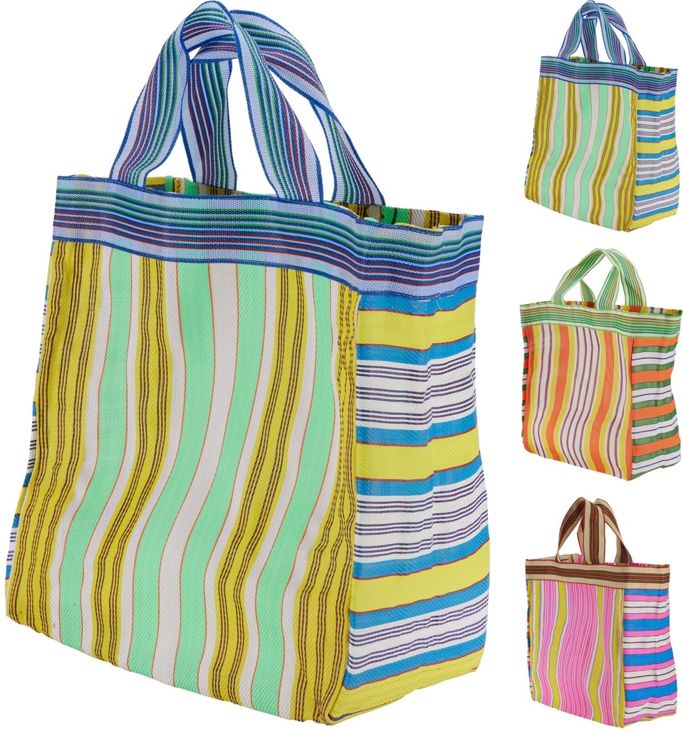 Bolso de rayas de colores