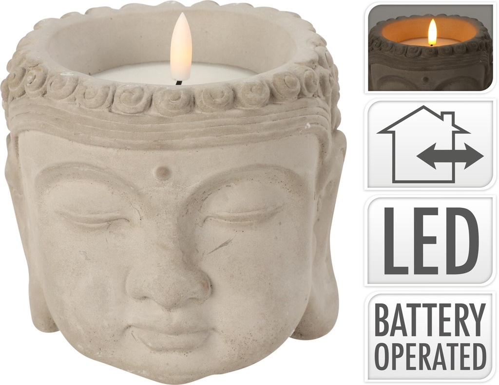 Buda con tealight