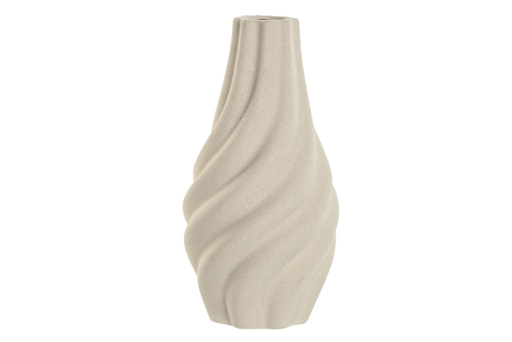 Jarrón de porcelana waterproof, crema