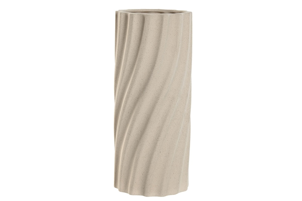 Jarrón de porcelana waterproof, crema
