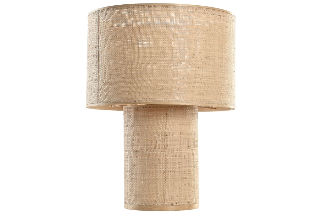LAMPARA SOBREMESA BAMBU 42X42X55 NATURAL