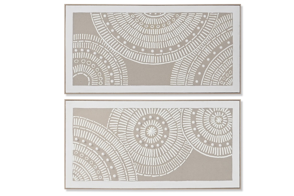 Lienzo con círculos, 2 diseños surtidos