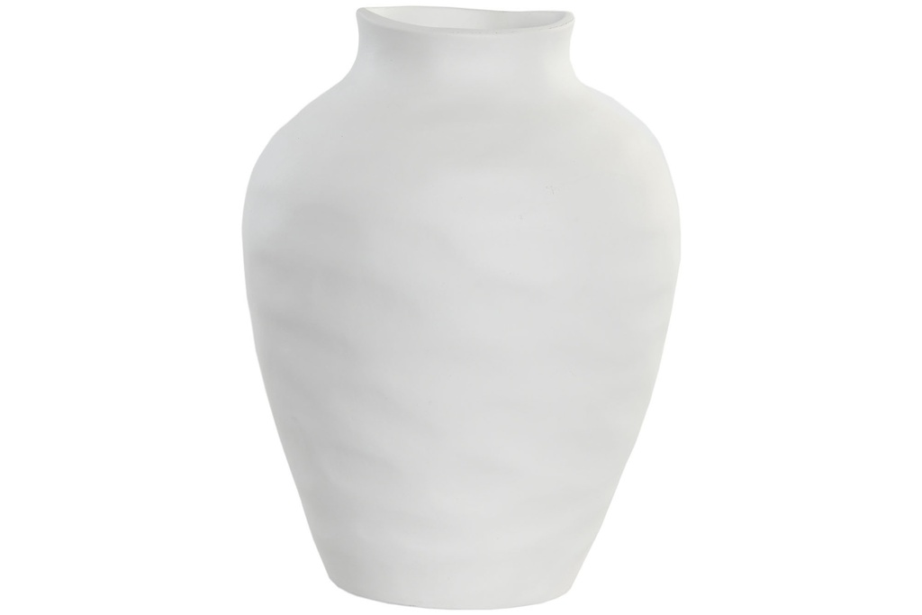 Jarrón de gres orgánico artesanal, crudo