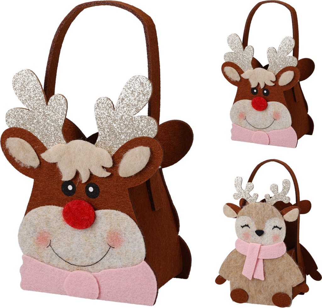 Bolso de felpa de reno
