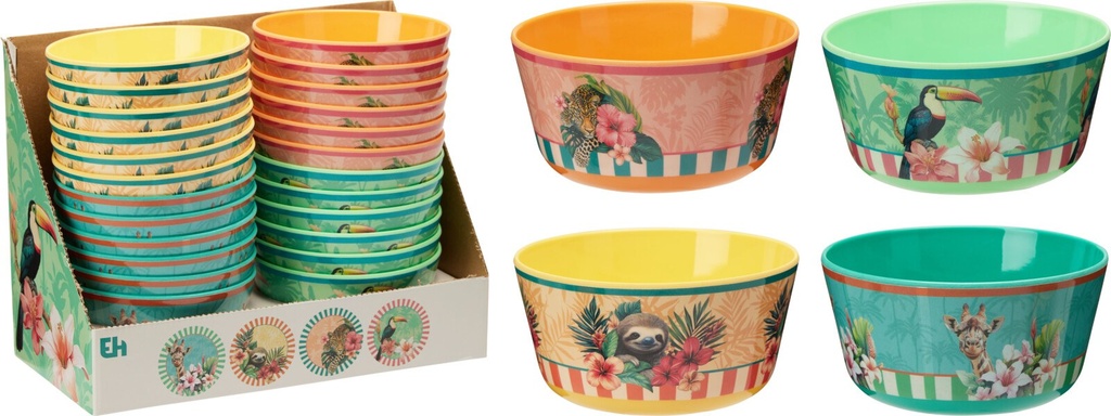 Bowl de melamina tropical