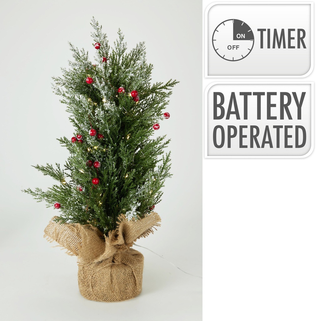 Árbol de Navidad con base de saco