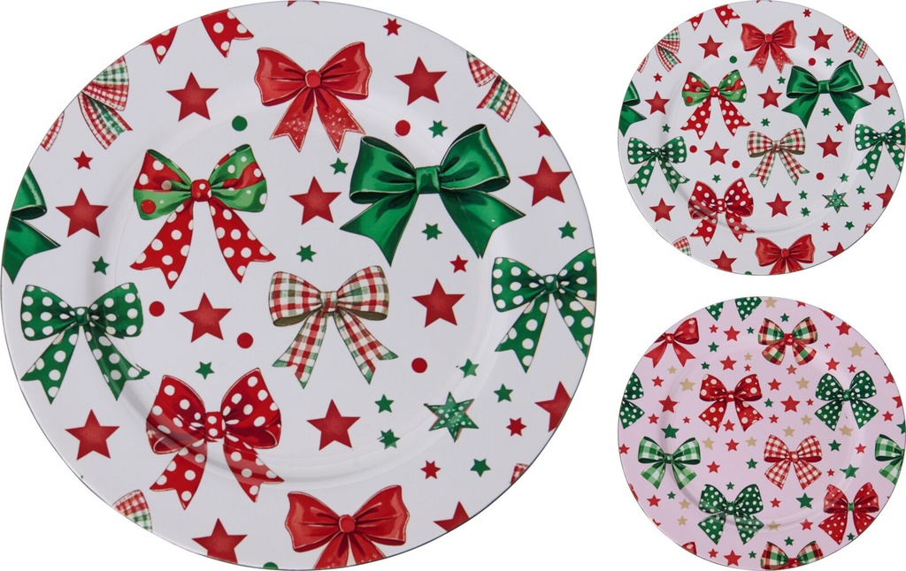 Plato de porcelana navideño