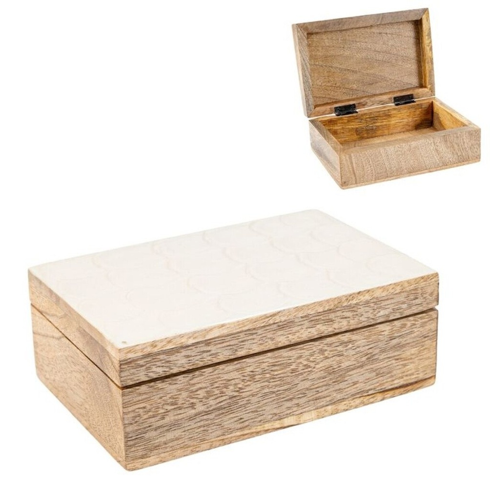 Caja rectangular, ivory