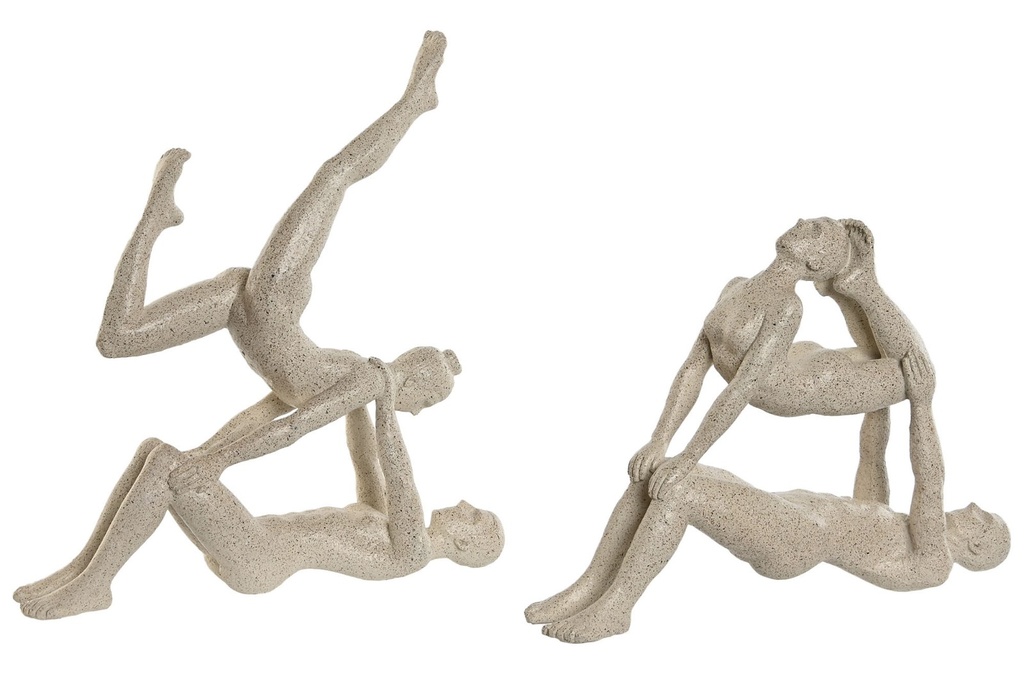 Figura de resina con yoga, 2 diseños surtidos
