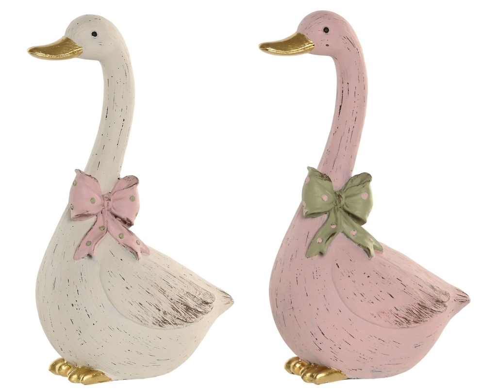 Figura de resina con pato, 2 diseños surtidos