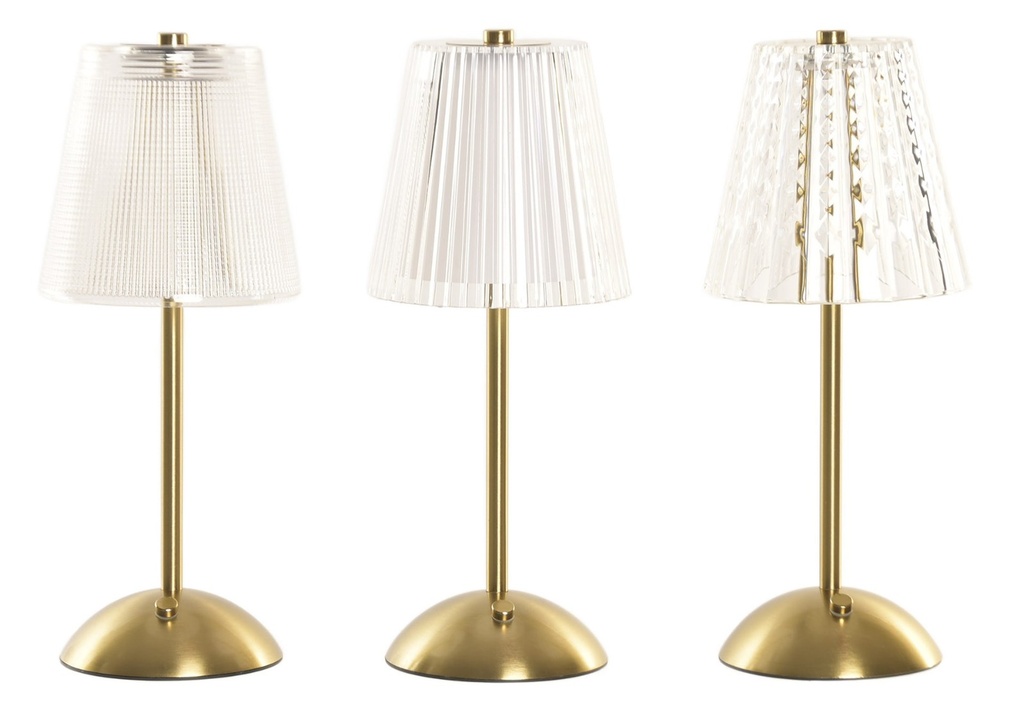 Lámpara táctil LED de hierro, 3 diseños surtidos