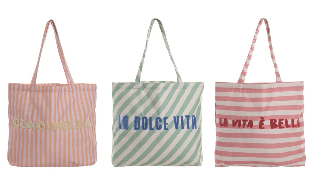 Bolsa de canvas, 3 diseños surtidos