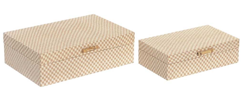 Caja de madera, beige, pequeña