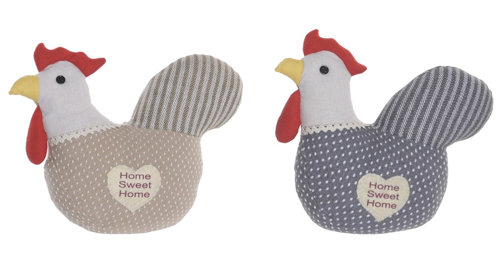 Sujetapuertas de poliéster con gallo, 2 diseños surtidos
