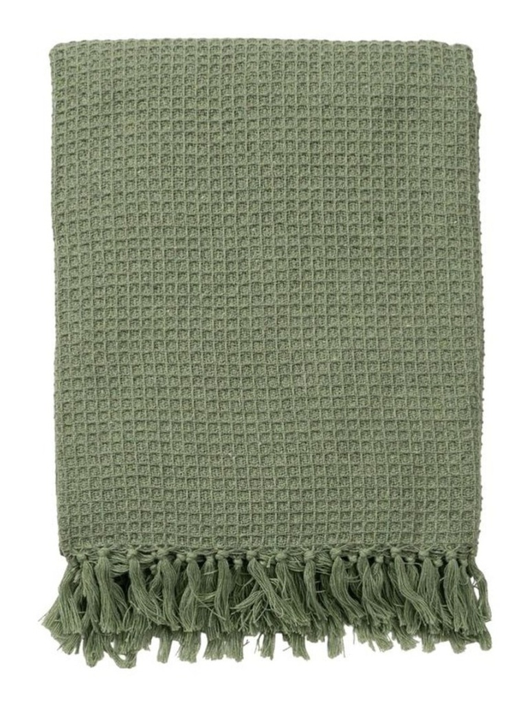 Plaid de algodón, blossom verde
