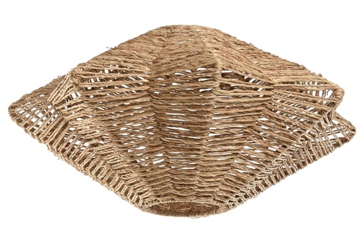 [97850] PANTALLA YUTE METAL 40X40X18 CONCHA