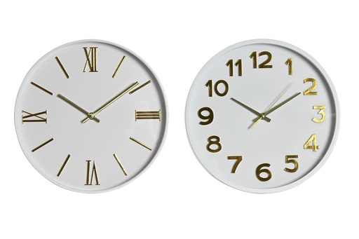 [98112] RELOJ PARED PVC 30 CM 2 SURTIDOS