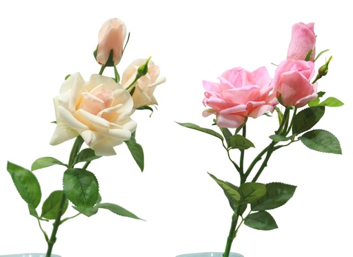 [99425] Flor de seda con tacto real, 2 diseños surtidos
