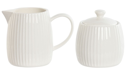 [99455] Azucarero de porcelana, lechera (set de 2)