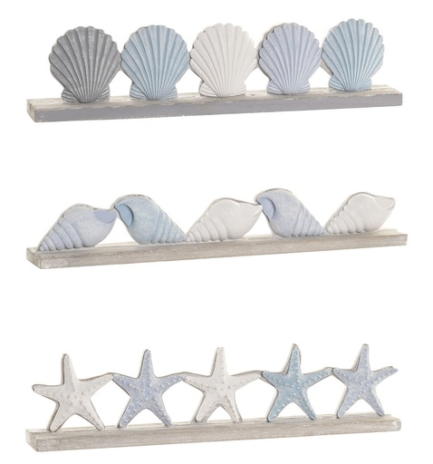[99739] Decoración de MDF y resina, 3 diseños surtidos