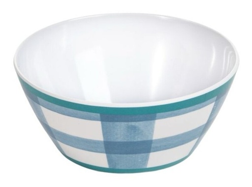 [99767] Bol de melamina, vichy azul