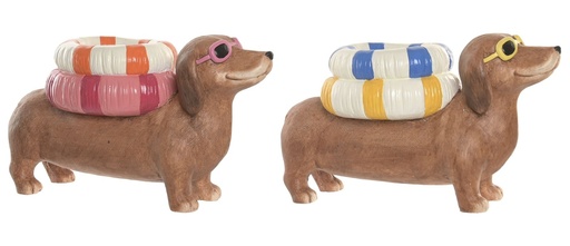 [99862] Macetero de magnesia con perro, 2 diseños surtidos