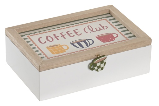 [99983] Caja de infusiones de MDF, multicolor