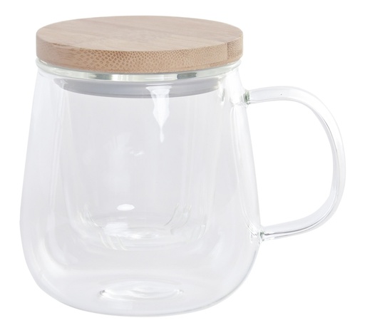 [100219] Mug de infusiones de borosilicato e inox