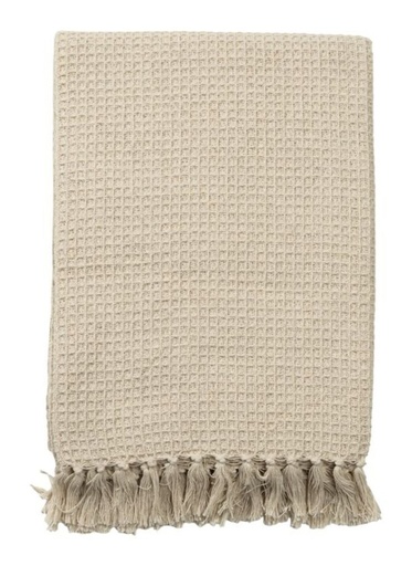 [100756] Plaid de algodón, natural
