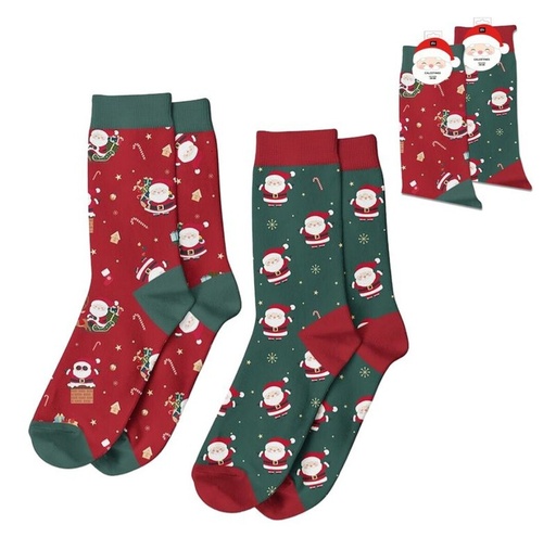 [100977] Calcetines de Papá Noel, 2 diseños surtidos