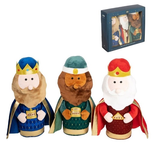 [100995] Juego de 3 peluches de Reyes Magos